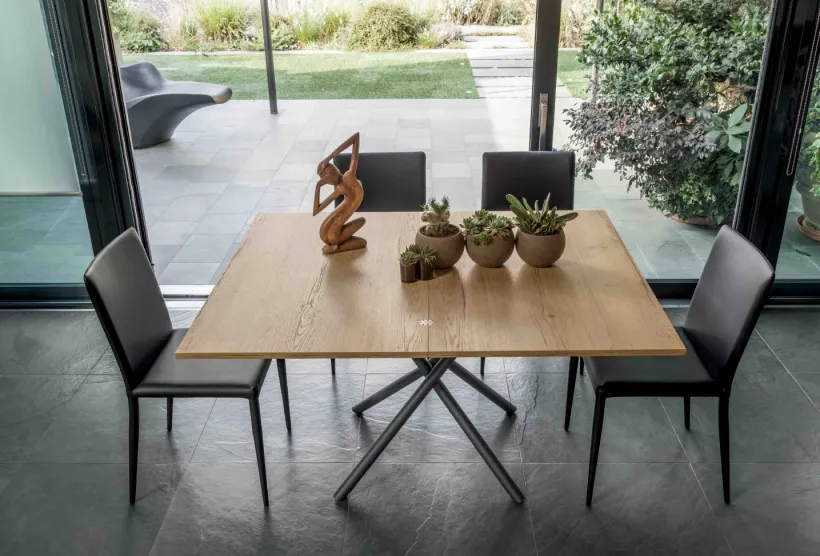 Pivot, a Height Adjustable Coffee Table | Table that Un-Folds to Seat 6