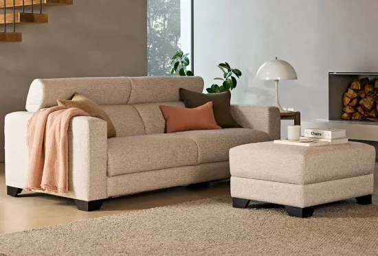 Swan Large Sofa Bed Boucle Cocoon