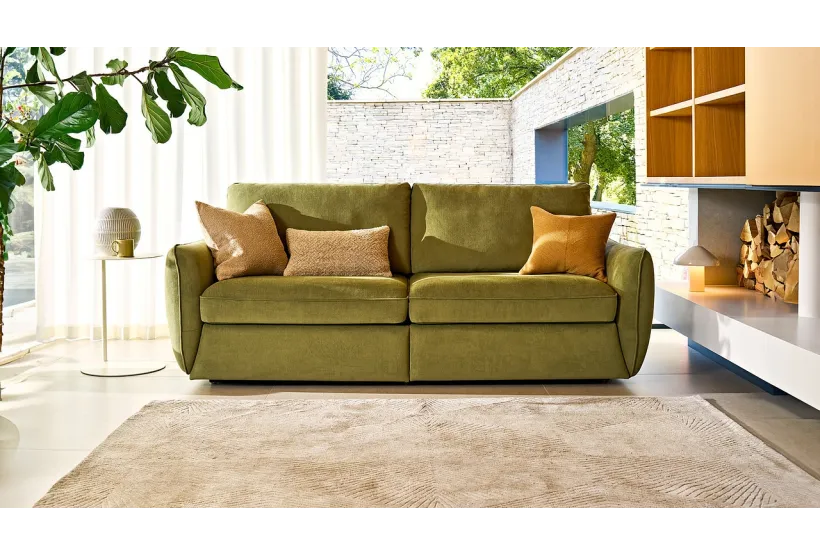 Mellow Large 4 Seater Sofa Bed EasyClean Fabrics  | Furl
