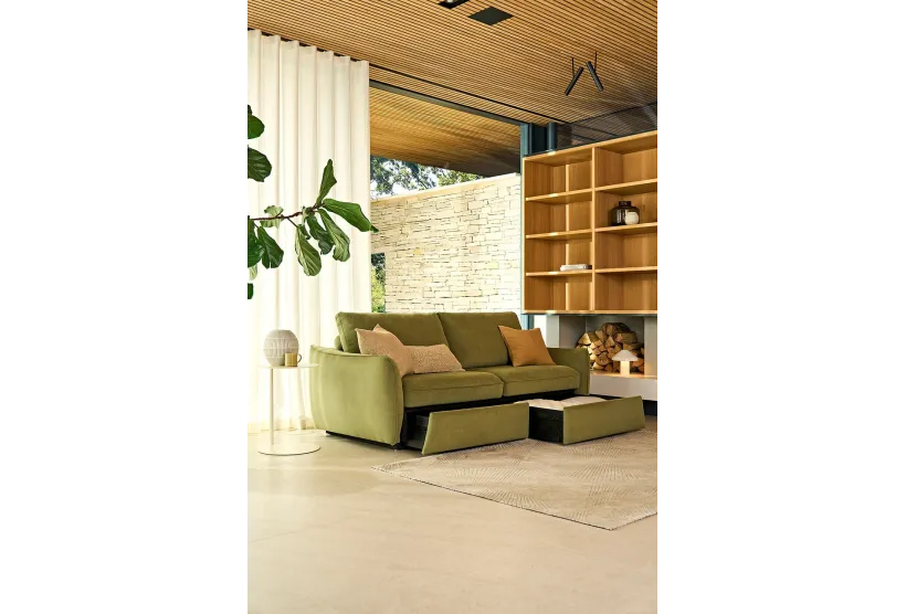 Mellow Large 4 Seater Sofa Bed EasyClean Fabrics  | Furl