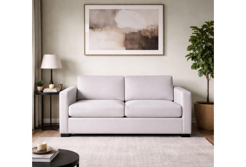 Metro 3 Seater Sofa Bed in House Fabric Cloud