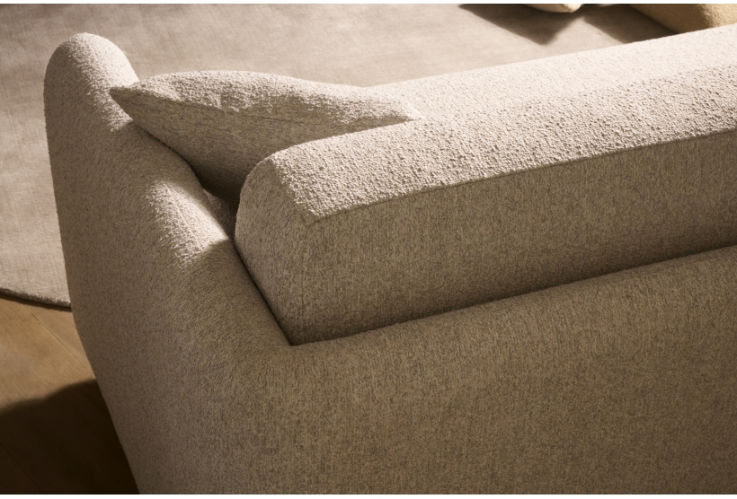 Bouclé fabric, woven in Britain