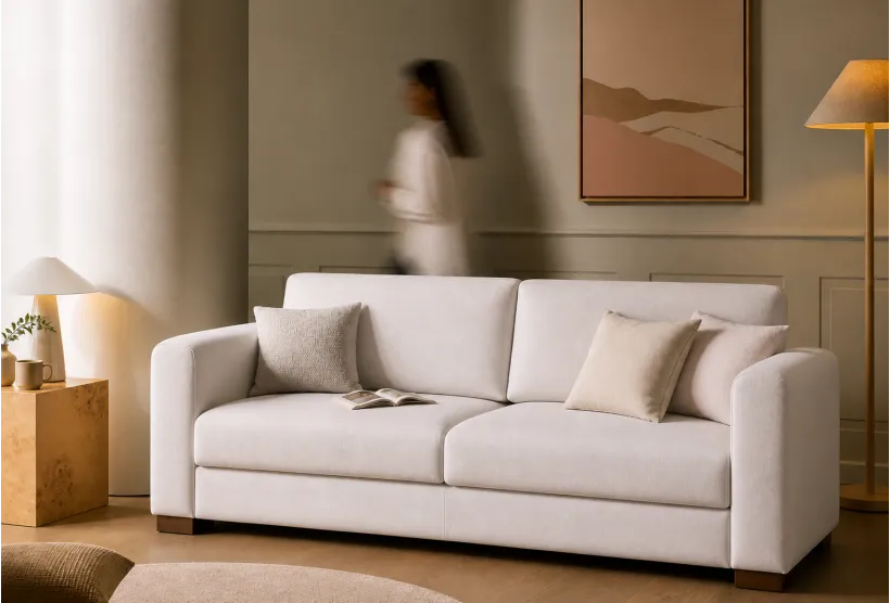 Cambio Large Sofa Bed in Chenille fabric