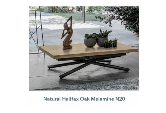 Pivot, a Height Adjustable Coffee Table | Table that Un-Folds to Seat 6