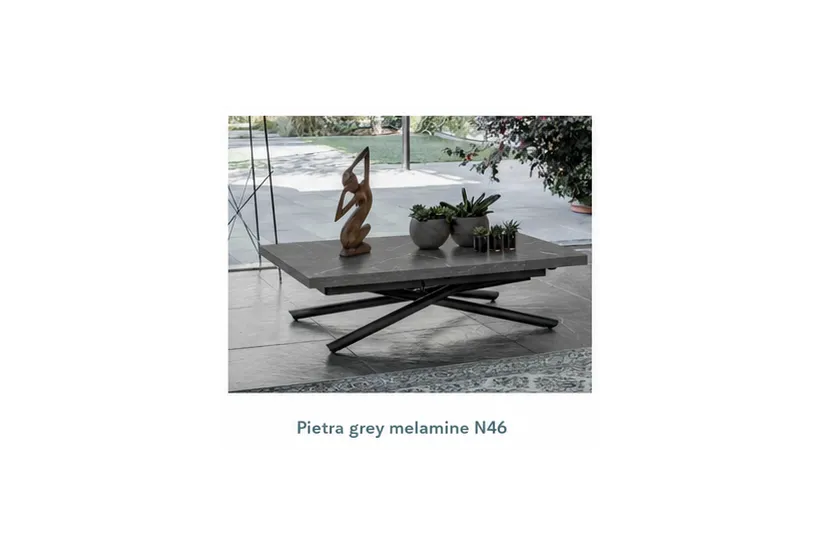 Pivot, a Height Adjustable Coffee Table | Table that Un-Folds to Seat 6