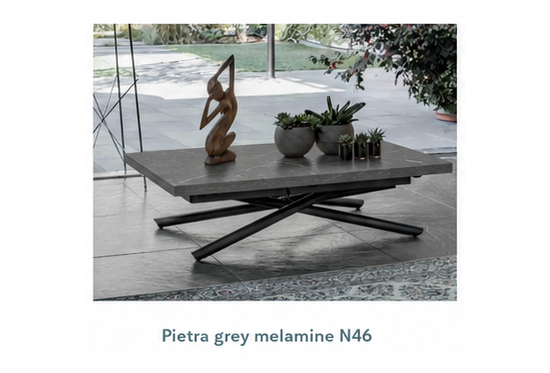 Pivot, a Height Adjustable Coffee Table | Table that Un-Folds to Seat 6