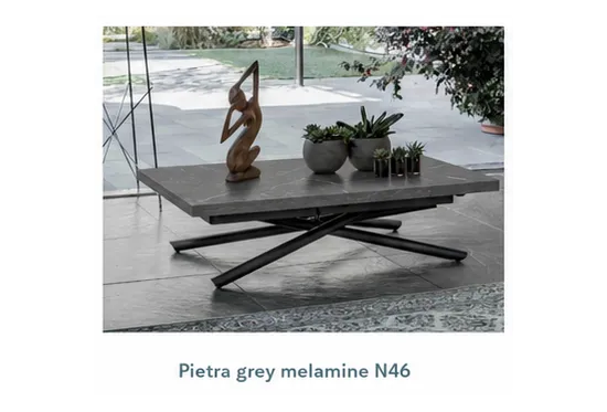 Pivot, a Height Adjustable Coffee Table | Table that Un-Folds to Seat 6