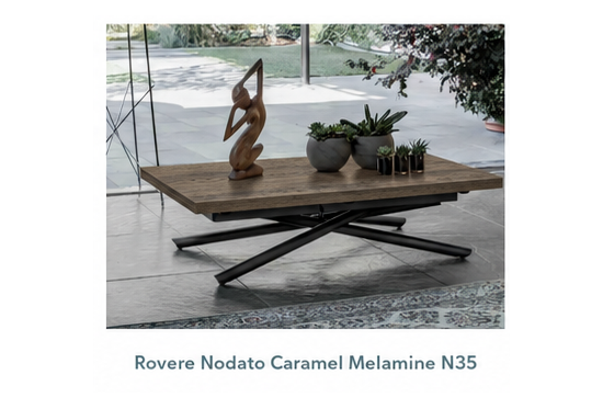 Pivot, a Height Adjustable Coffee Table | Table that Un-Folds to Seat 6