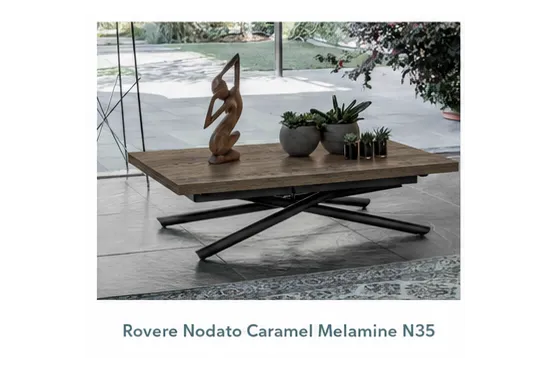 Pivot, a Height Adjustable Coffee Table | Table that Un-Folds to Seat 6