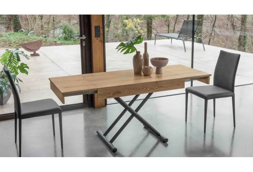 Loft, a Height-Adjustable Coffee Table | Extends to Seat 6