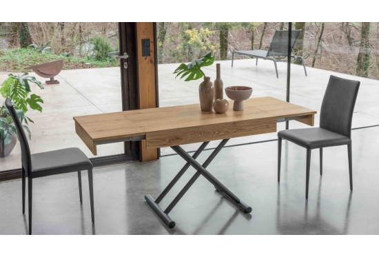 Loft, a Height-Adjustable Coffee Table | Extends to Seat 6