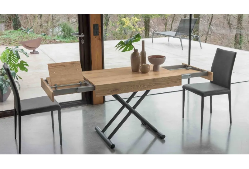 Loft, a Height-Adjustable Coffee Table | Extends to Seat 6
