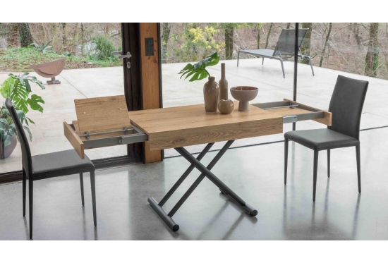 Loft, a Height-Adjustable Coffee Table | Extends to Seat 6