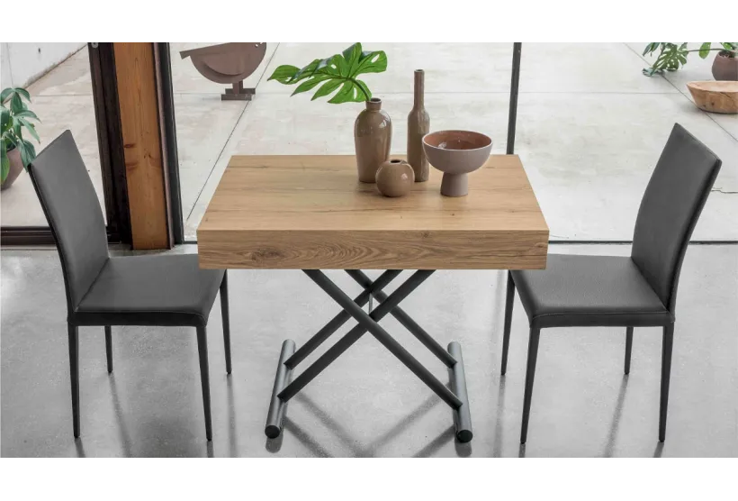 Loft, a Height-Adjustable Coffee Table | Extends to Seat 6