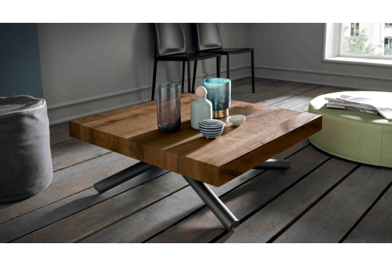 Rise, a Height Adjustable Coffee Table | Lifts to Dining Height