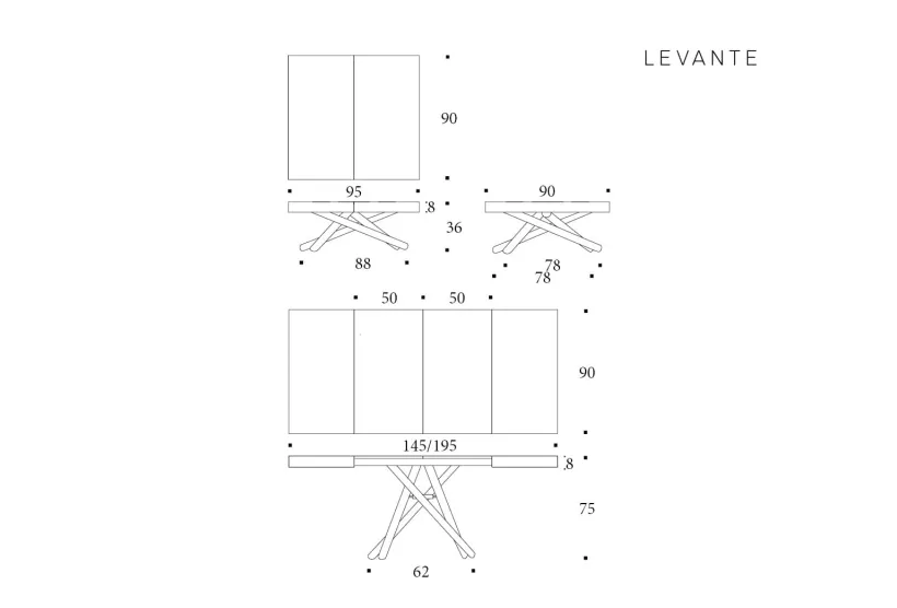 Rise, a Height Adjustable Coffee Table | Lifts to Dining Height