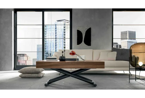 Glide, a Height Adjustable Coffee Table | Extends to Seat 8