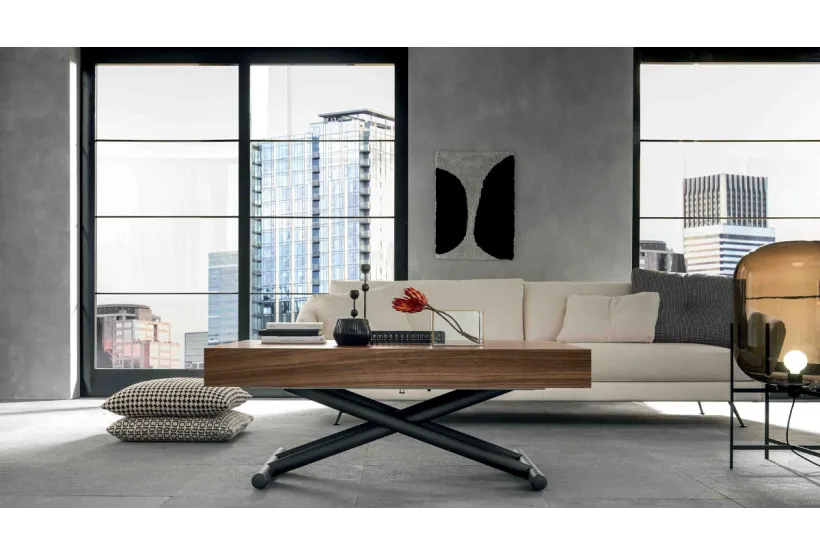 Glide, a Height Adjustable Coffee Table | Extends to Seat 8
