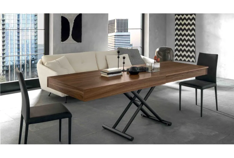 Glide, a Height Adjustable Coffee Table | Extends to Seat 8