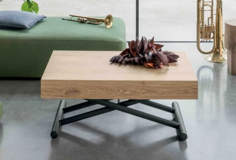 Loft, a Height-Adjustable Coffee Table | Extends to Seat 6