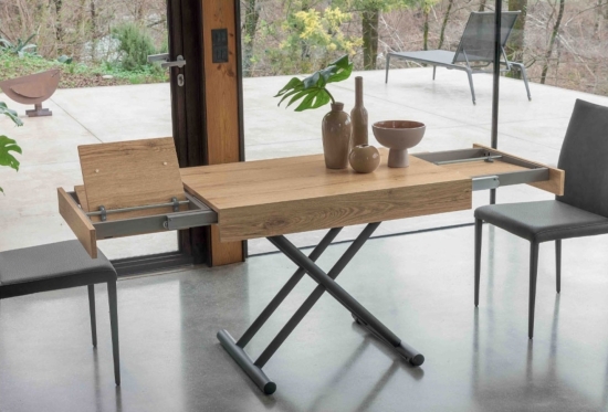 Loft, a Height-Adjustable Coffee Table | Extends to Seat 6