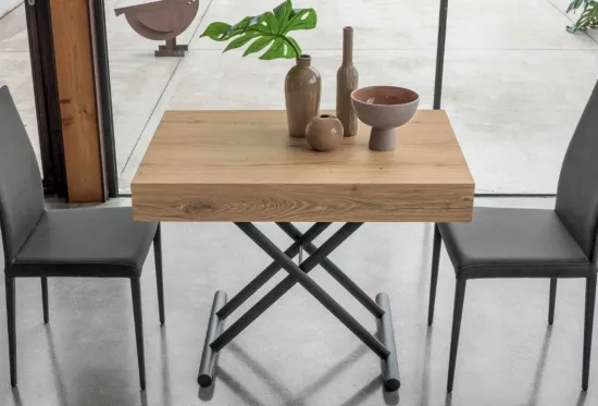 Loft, a Height-Adjustable Coffee Table | Extends to Seat 6