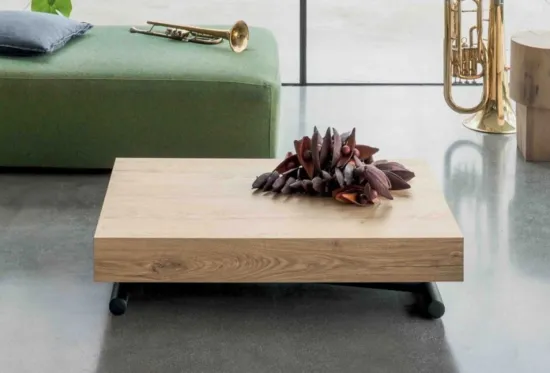 Loft, a Height-Adjustable Coffee Table | Extends to Seat 6