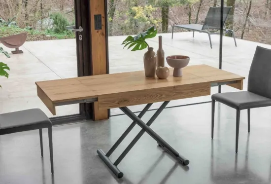 Loft, a Height-Adjustable Coffee Table | Extends to Seat 6