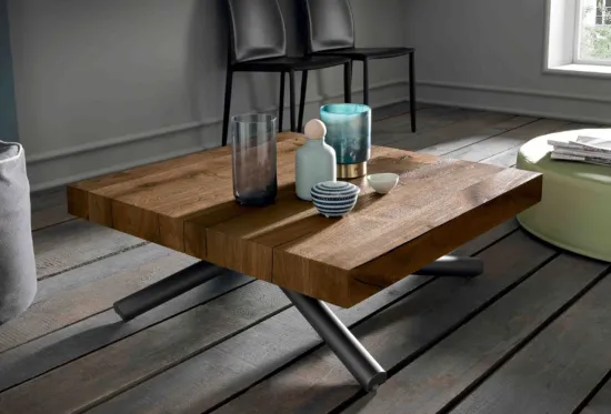 Rise, a Height Adjustable Coffee Table | Lifts to Dining Height 2