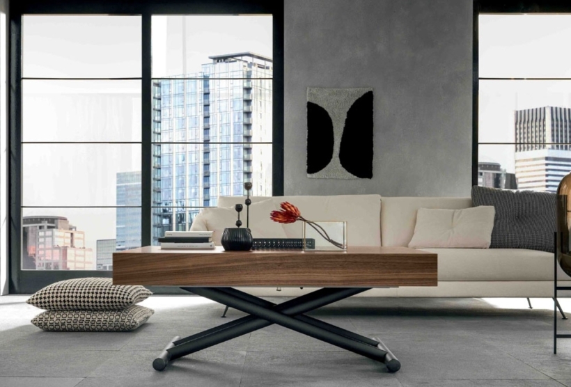 Glide, a Height Adjustable Coffee Table | Extends to Seat 8