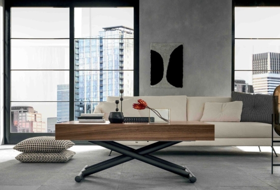 Glide, a Height Adjustable Coffee Table | Extends to Seat 8