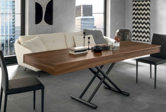 Glide, a Height Adjustable Coffee Table | Extends to Seat 8