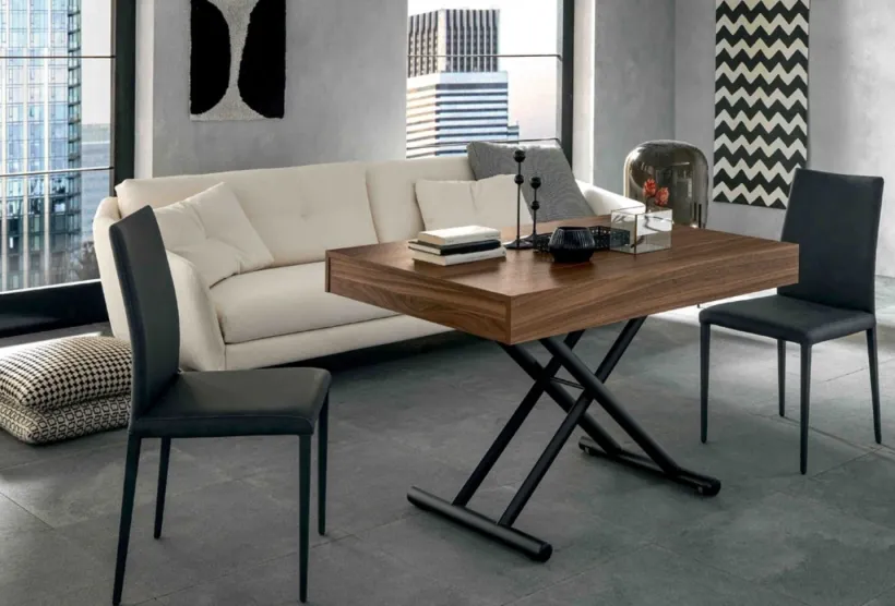 Glide, a Height Adjustable Coffee Table | Extends to Seat 8