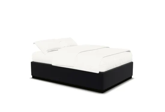 Max storage bed in stock, delivered in black and ready to sleep on