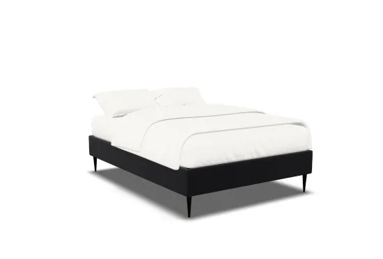 Air storage bed on legs in stock, delivered in black and ready to sleep on