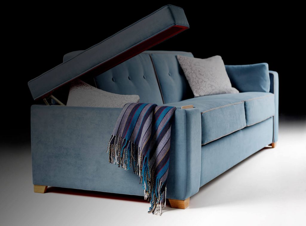 sofa beds with storage arms