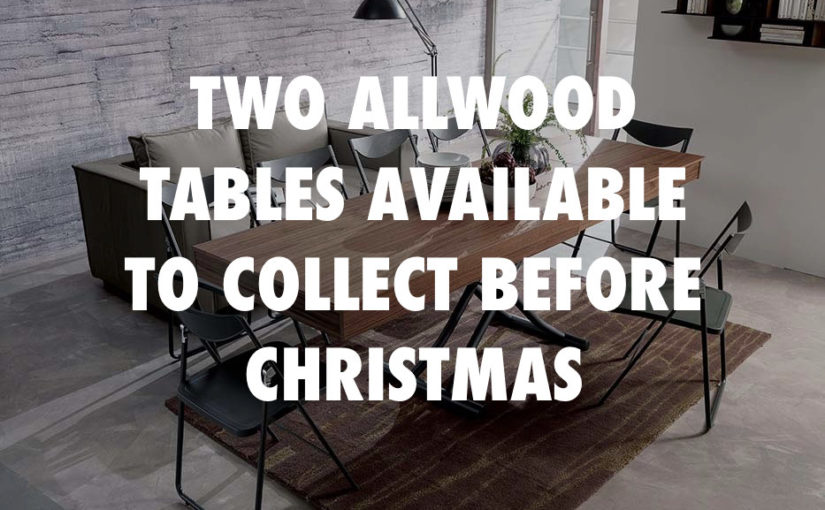 Extending Tables available before Christmas