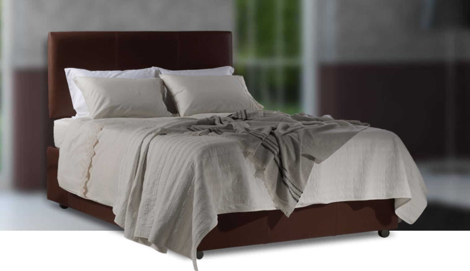 leather bed