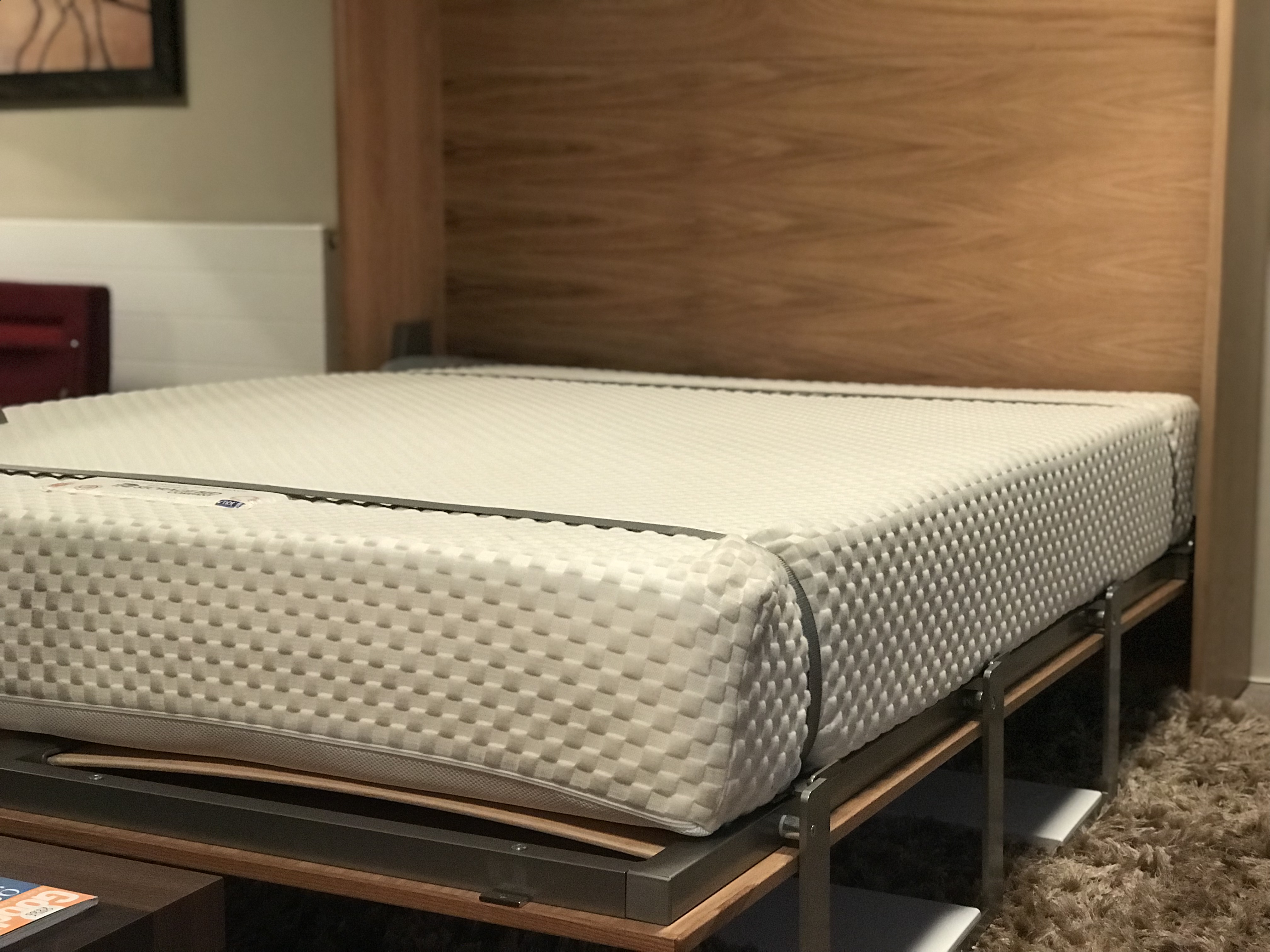 wooden wall bed