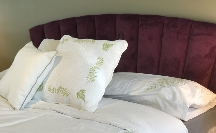 We have a new fabric headboard you’re going to love