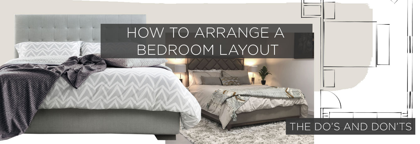How To Arrange A Bedroom Layout Furl Blog, Used Queen Size Bedroom Furniture Uk