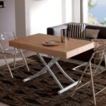 Coffee table that transforms into a dining table