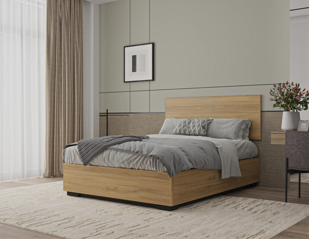 Furl wooden storage bed