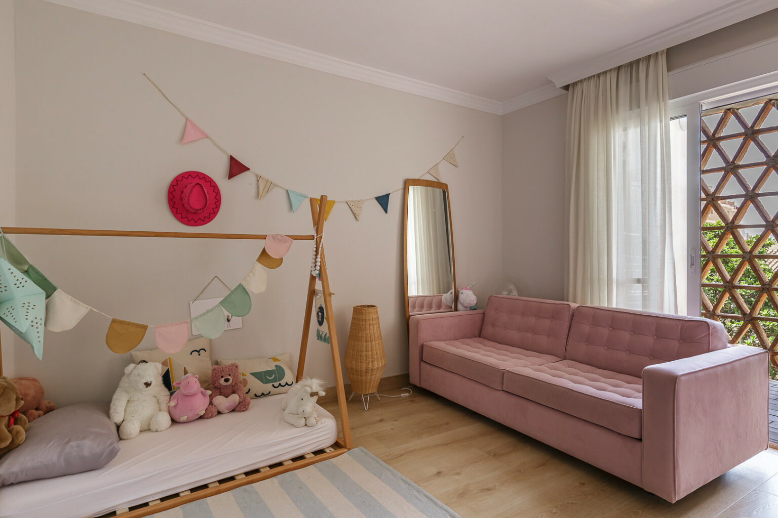 Pretty Pink Nuvo Sofa Bed