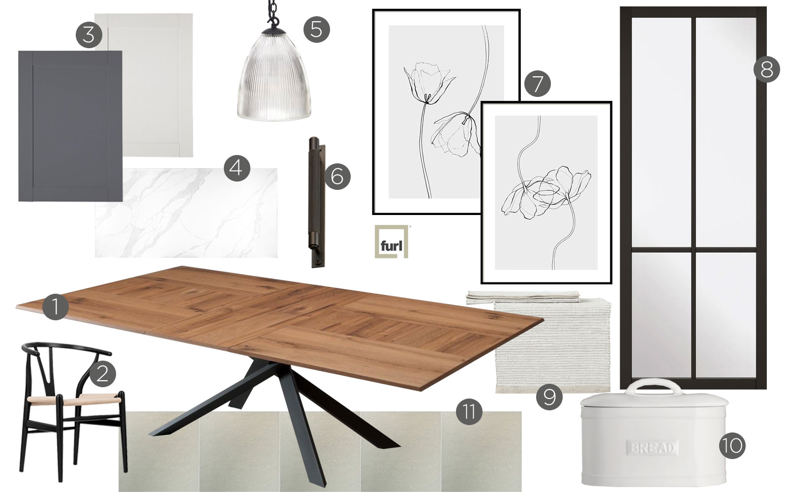 Contemporary Family Kitchen Design Scheme