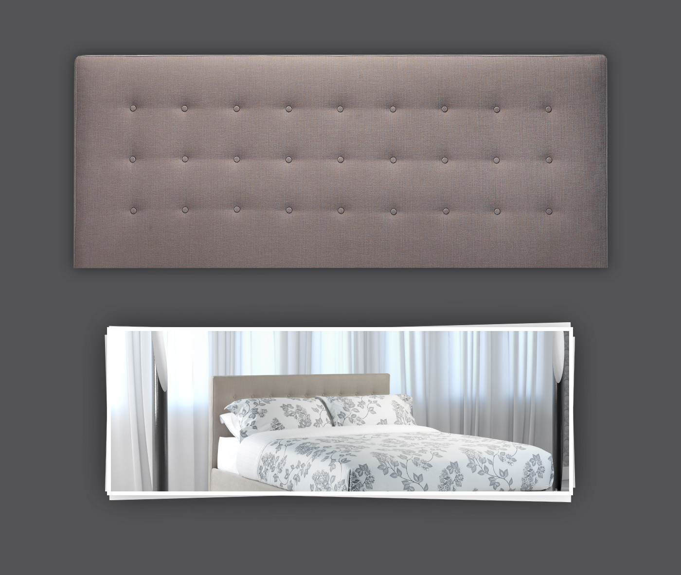 Buttons in headboards