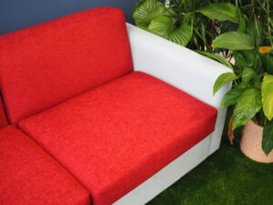 Samsonite suitcases could be stored under the sofa