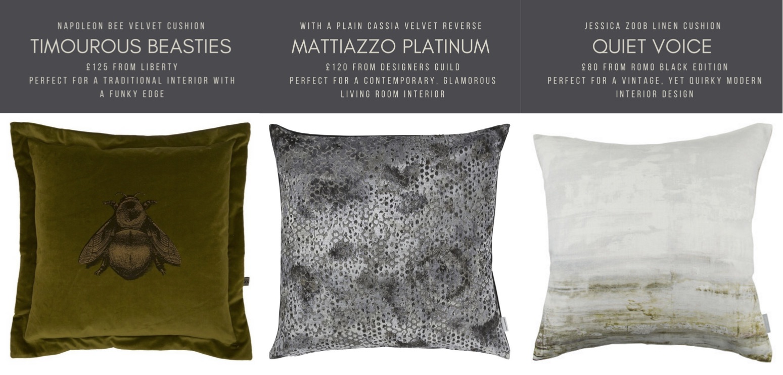 Sofa Dressing Ideas – Use designer cushions to add a sense of luxury to your living room