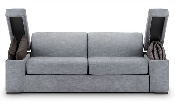 Storage sofa Storage options