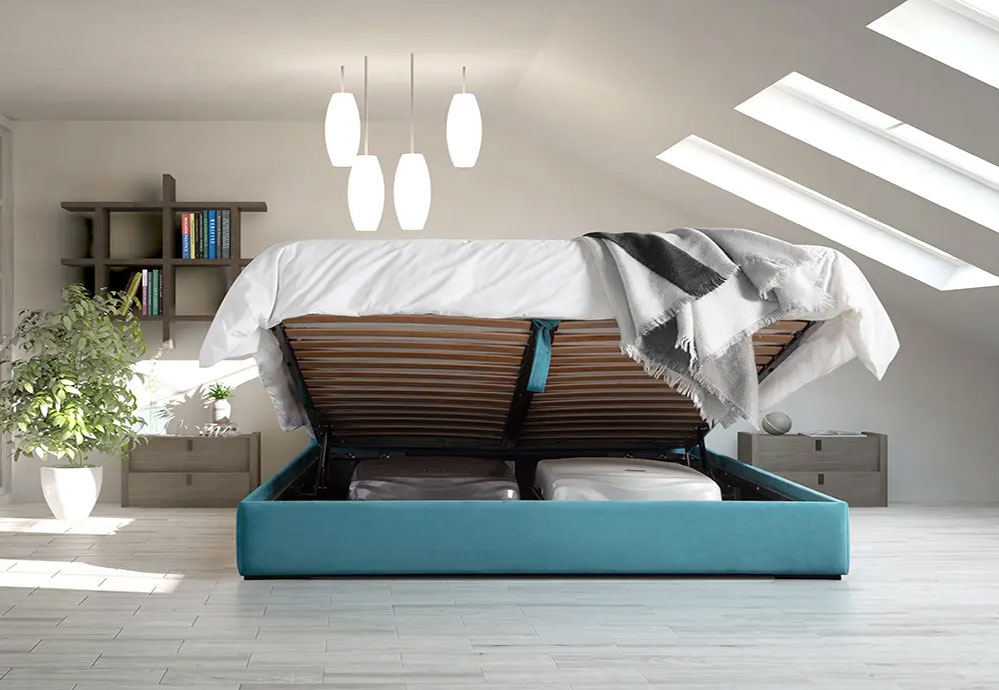 Storage Bed in a Loft 